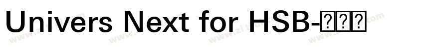 Univers Next for HSB字体转换